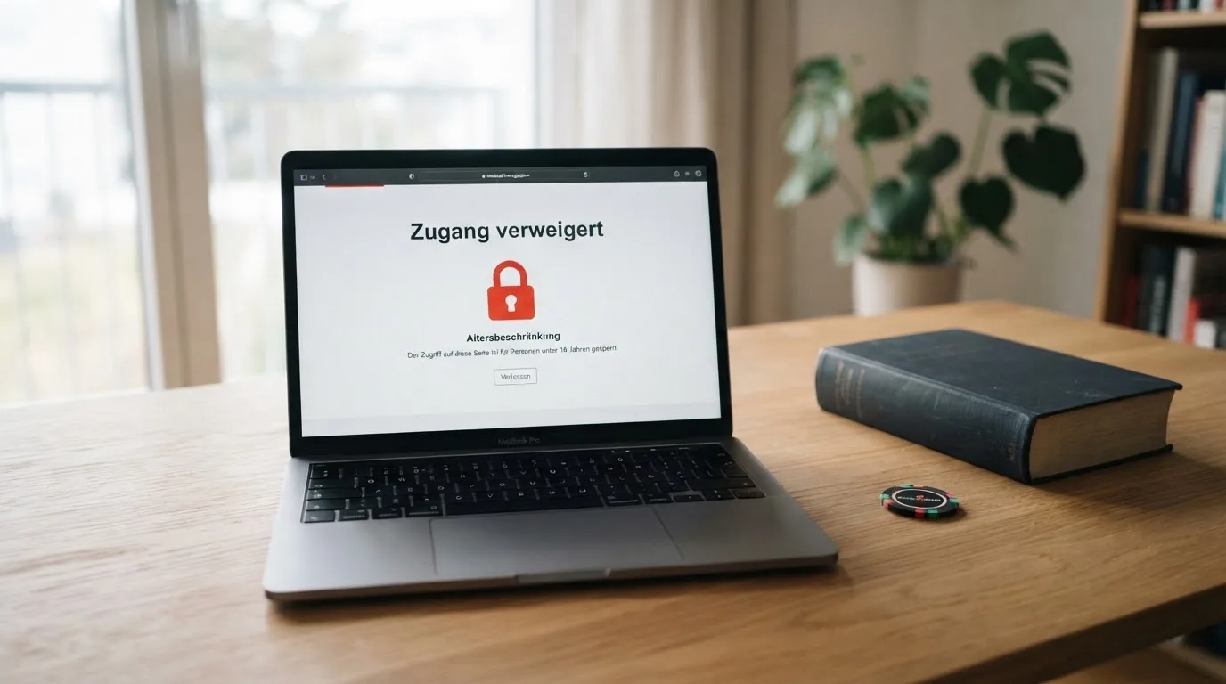 Amtliches Schreiben mit Stempel auf einem Schreibtisch neben einem Gesetzbuch — beste online casinos ohne verifizierung