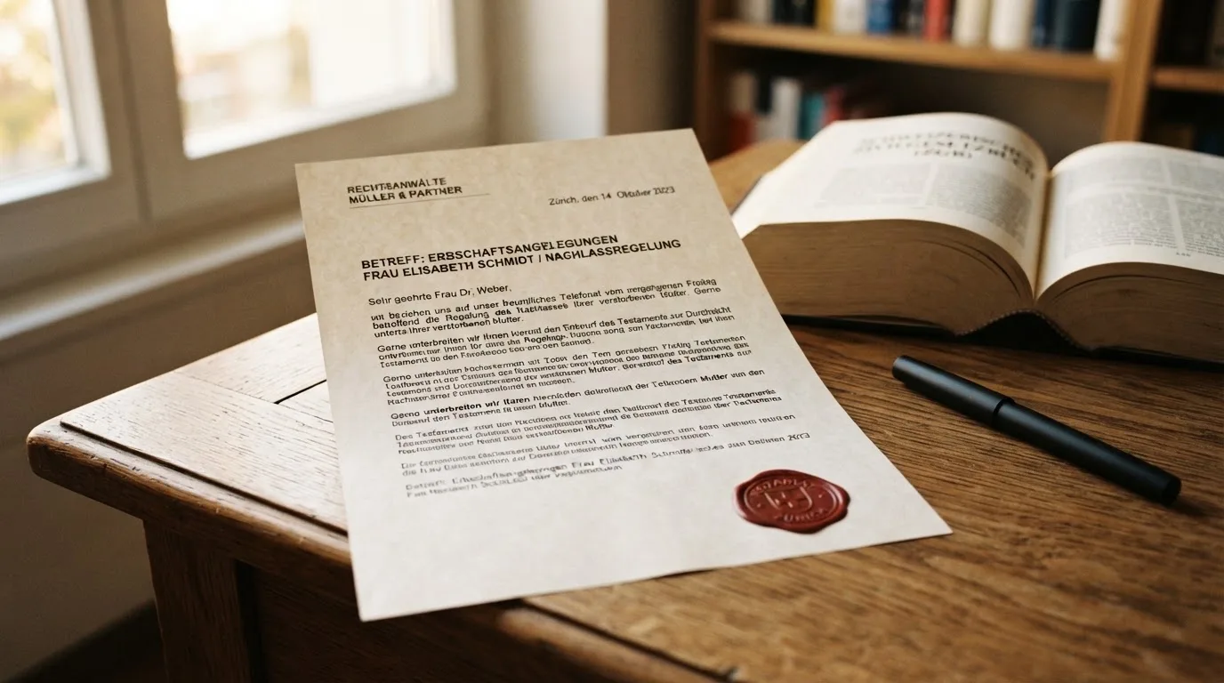 Amtliches Schreiben mit Stempel auf einem Schreibtisch neben einem Gesetzbuch — binance coin casino vergleich
