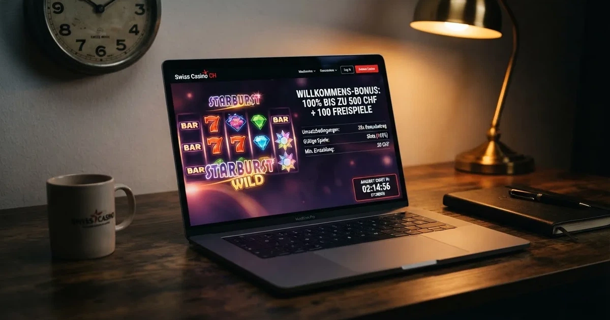 Bildschirm mit Bonusbedingungen, Einsatztabelle und einer Uhr im Hintergrund — casino bonus ohne einzahlung