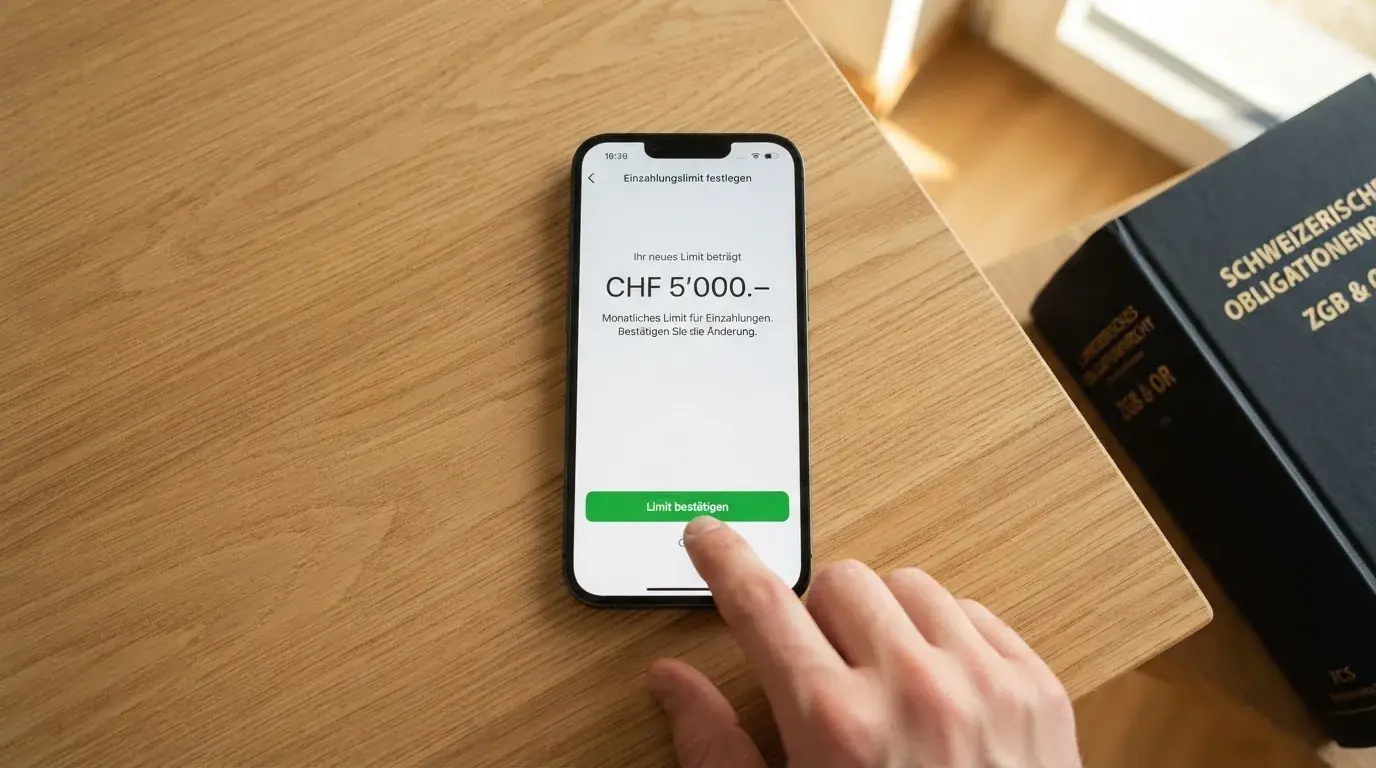 Amtliches Schreiben mit Stempel auf einem Schreibtisch neben einem Gesetzbuch — online casino mit 100% bonus
